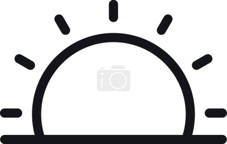 Illustration for Morning icon vector illustration - Royalty Free Image