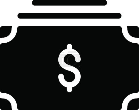 Illustration for Cash icon, web simple illustration - Royalty Free Image