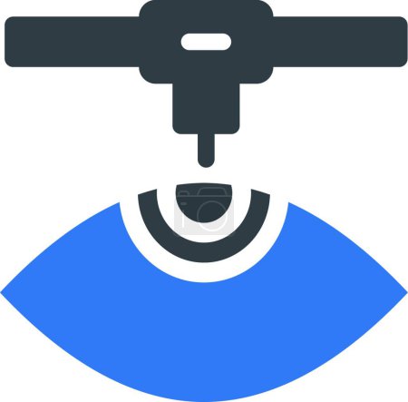 Ilustración de Cirugía ocular icono vector ilustración - Imagen libre de derechos