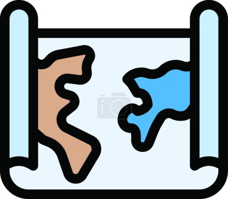 Illustration for "earth map"web icon vector illustration - Royalty Free Image