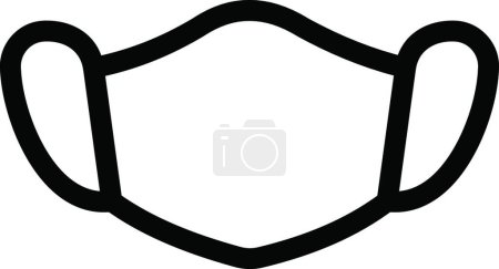 Illustration for Face mask icon, vector illustration - Royalty Free Image