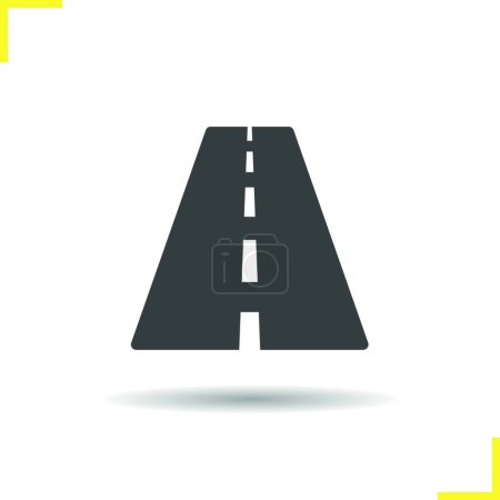 Illustration for Road icon  vector illustration - Royalty Free Image