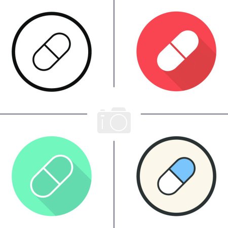 Illustration for Tablets icon, web simple illustration - Royalty Free Image