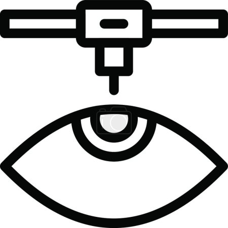 Illustration for Eye surgery icon vector illustration - Royalty Free Image