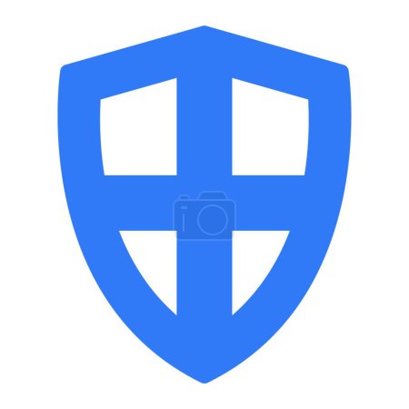 Ilustración de Escudo de seguridad icono vector ilustración - Imagen libre de derechos
