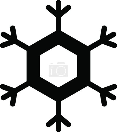 Ilustración de Copo de nieve icono vector ilustración - Imagen libre de derechos