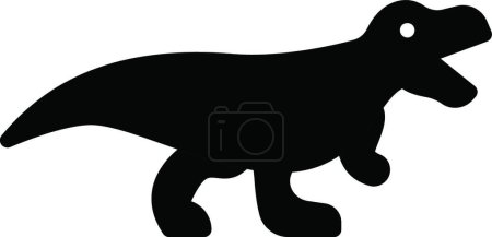 Téléchargez les illustrations : Allosaurus icône vectoriel illustration - en licence libre de droit