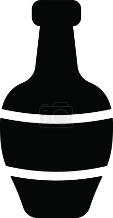 Illustration for Bottle  icon vector illustration - Royalty Free Image