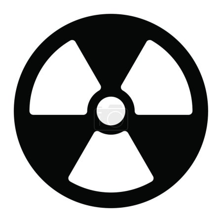 Illustration for Nuclear  icon vector illustration - Royalty Free Image