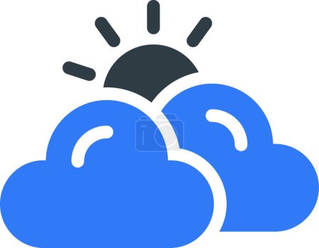 Illustration for Cloud  icon vector illustration - Royalty Free Image