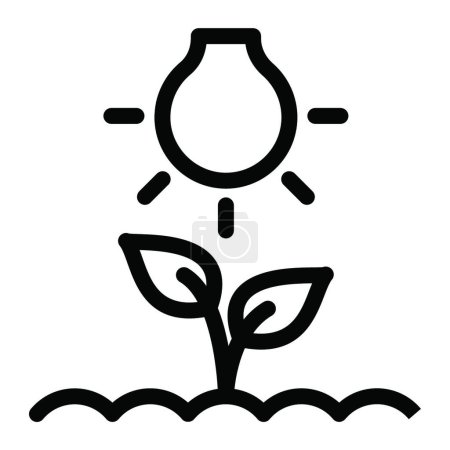 Ilustración de Icono de la lámpara vector ilustración - Imagen libre de derechos