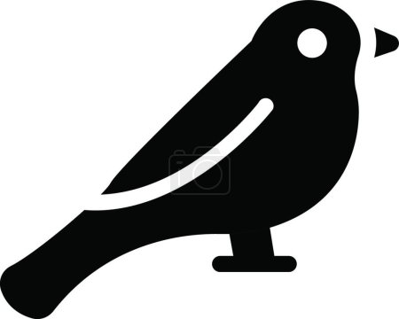 Téléchargez les illustrations : Illustration vectorielle icône oiseau - en licence libre de droit