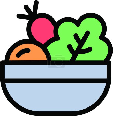 Illustration for Diet  icon vector illustration - Royalty Free Image