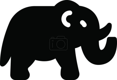 Ilustración de Elefante icono vector ilustración - Imagen libre de derechos