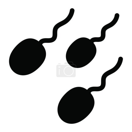 Téléchargez les illustrations : Sperm  icon vector illustration - en licence libre de droit