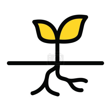 Ilustración de Icono de la planta, ilustración vectorial - Imagen libre de derechos