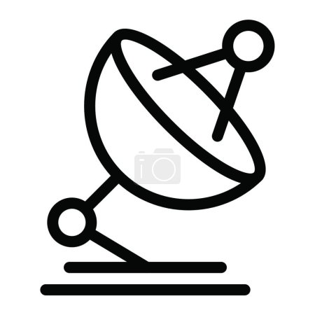 Ilustración de Icono de satélite, ilustración simple web - Imagen libre de derechos