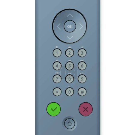 Illustration for Keypad Control Panel With Buttons - Royalty Free Image