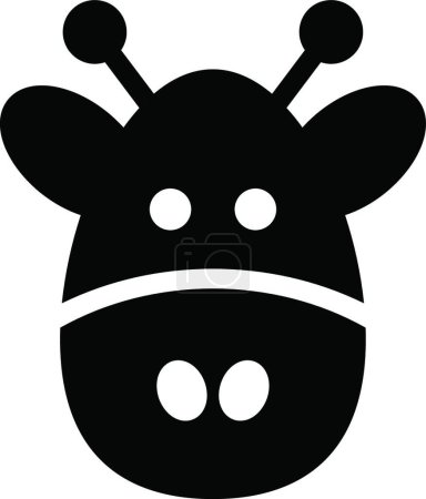 Ilustración de Vaca icono vector ilustración - Imagen libre de derechos