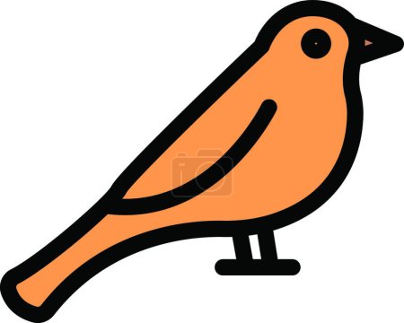Illustration for Sparrow  icon vector illustration - Royalty Free Image