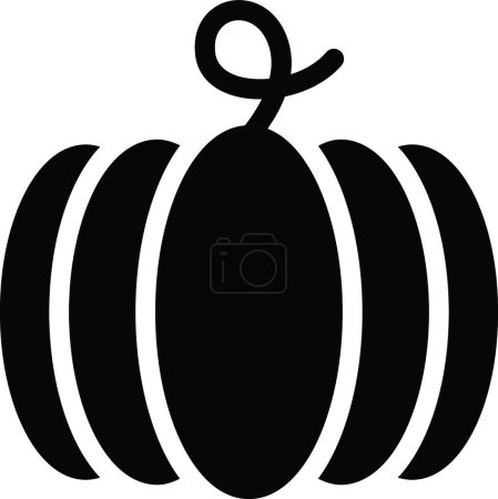 Illustration for Pumpkin  icon vector illustration - Royalty Free Image