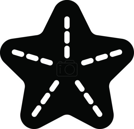 Illustration for Starfish icon, web simple illustration - Royalty Free Image