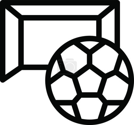 Téléchargez les illustrations : Illustration vectorielle icône football - en licence libre de droit