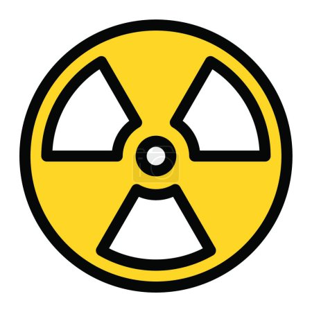 Illustration for Nuclear  icon vector illustration - Royalty Free Image