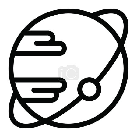 Illustration for Saturn  icon vector illustration - Royalty Free Image