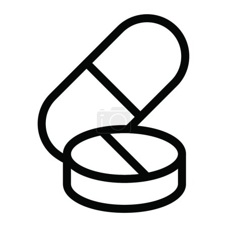 Ilustración de Icono de drogas, ilustración simple web - Imagen libre de derechos