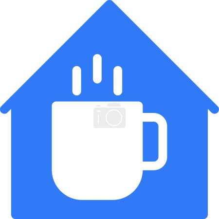 Téléchargez les illustrations : Icône tasse de café, illustration simple web - en licence libre de droit