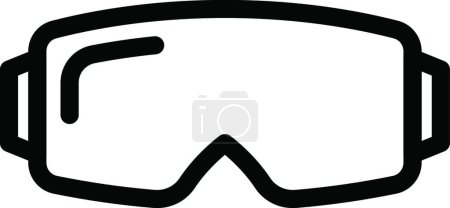 Illustration for Glasses web icon simple illustration - Royalty Free Image