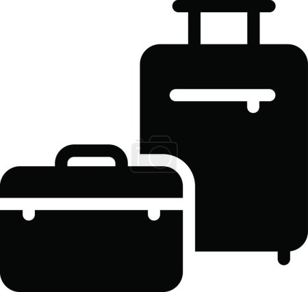 Illustration for Luggage. web icon simple illustration - Royalty Free Image