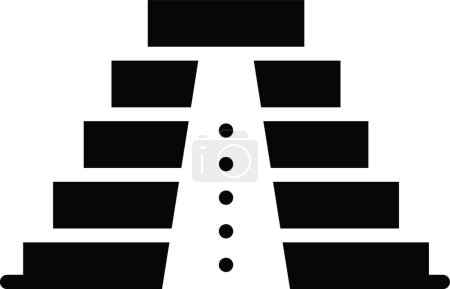 Ilustración de Pirámide maya icono vector ilustración - Imagen libre de derechos