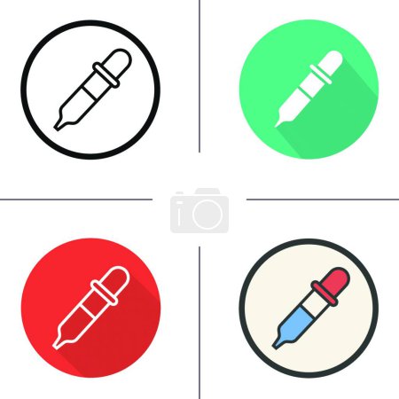 Illustration for "Pipette icon"   vector illustration - Royalty Free Image
