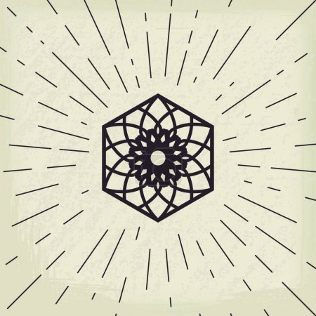 Ilustración de Asian lotos symbol   vector  illustration - Imagen libre de derechos