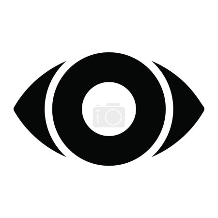 Illustration for Eye  icon  vector  illustration - Royalty Free Image