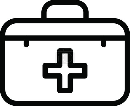 Illustration for First aid kit. web icon simple illustration - Royalty Free Image