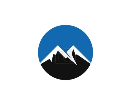 Ilustración de Montañas simple icono web - Imagen libre de derechos