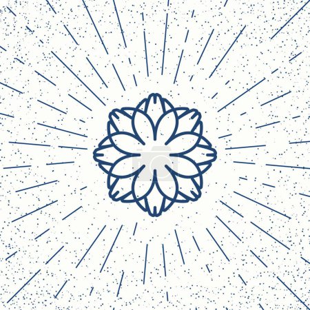 Ilustración de "Lotos asiáticos símbolo "vector de ilustración - Imagen libre de derechos