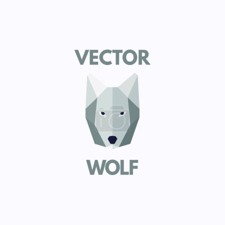 Téléchargez les illustrations : "Illustration vectorielle du symbole du loup vecteur - en licence libre de droit