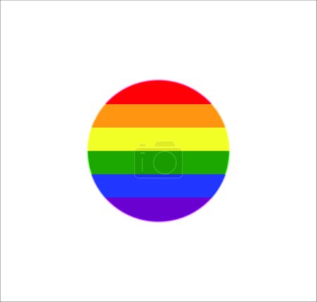 "Flag, lgbt, rainbow icon. Vector illustration, flat design."