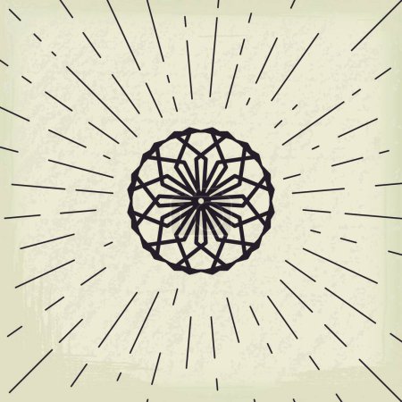 Illustration for "Asian lotos symbol" vector illustration - Royalty Free Image