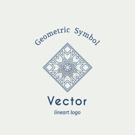Ilustración de Vector vintage ornament, logo template - Imagen libre de derechos