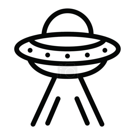Ilustración de UFO nave espacial ilustración, nave alienígena - Imagen libre de derechos