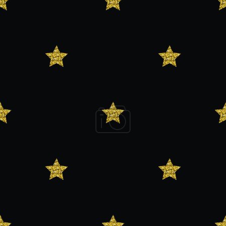 Téléchargez les illustrations : Illustration vectorielle motif étoile dorée - en licence libre de droit