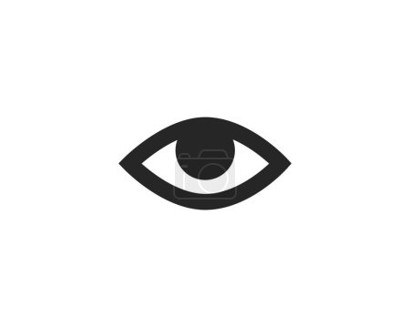 Téléchargez les illustrations : "Logo soin des yeux "icône vectorielle illustration - en licence libre de droit