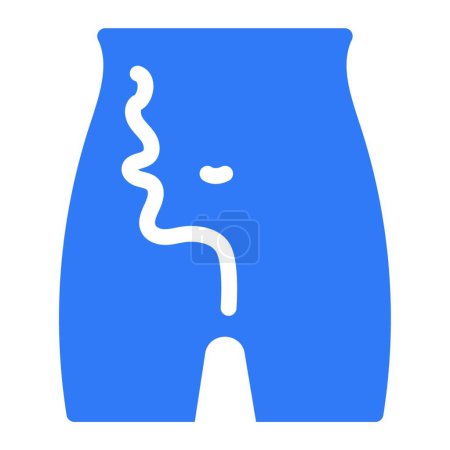 Illustration for "intestine "  icon vector illustration - Royalty Free Image