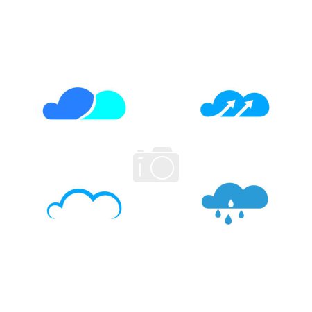 Illustration for "clouds  logo vector " vector illustration - Royalty Free Image