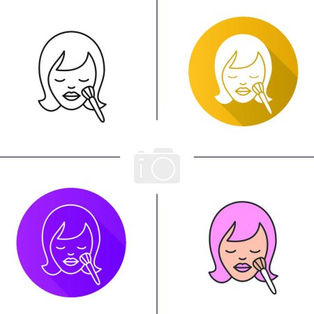 Illustration for "Makeup icon" vector illustration - Royalty Free Image
